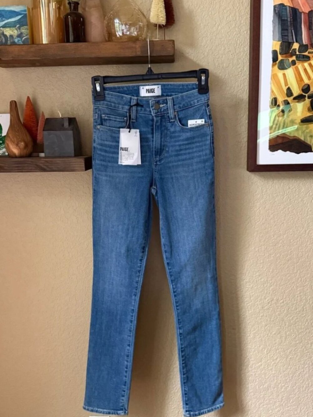 Paige Hoxton Highrise Slim Leg Jeans, 23 NO TAGS